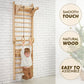 2in1 Wooden Swedish Wall / Climbing ladder for Children + Swing Set - Goodevas