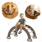 Climbing Arch & Rocker Balance - Montessori Climbers for Kids 1-7 y.o. – Beige - Goodevas