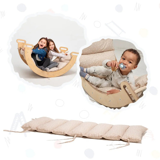 Cushion for Climbing Arch & Rocker Balance – Beige (Cushion Only) - Goodevas