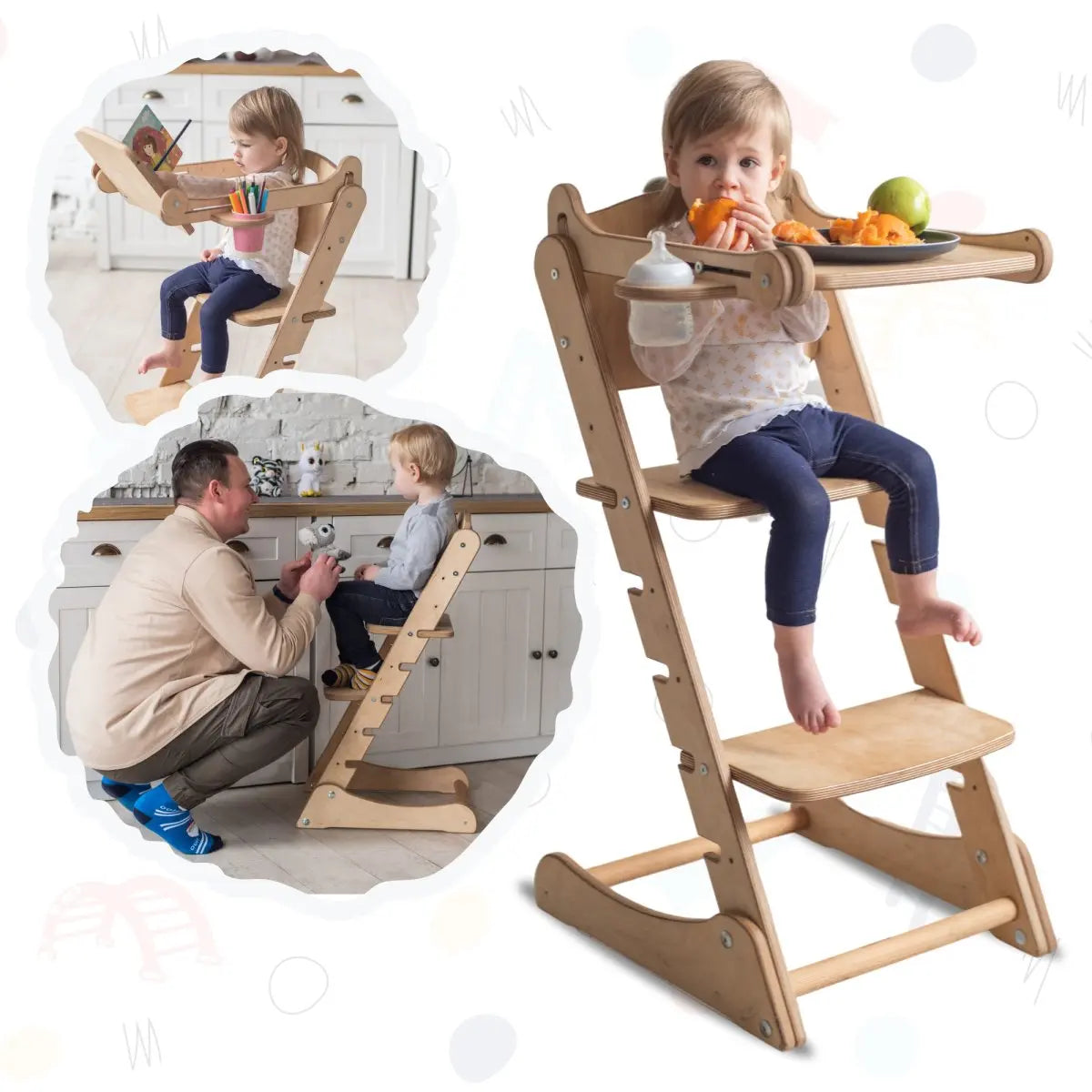 Growing Chair for Babies - Chocolate - Goodevas