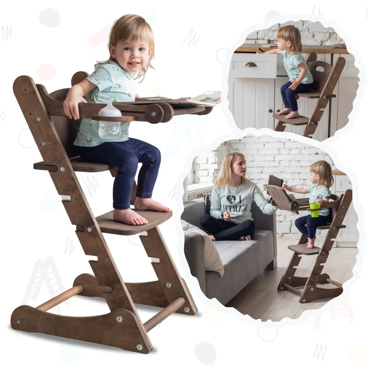 Growing Chair for Kids – Beige - Goodevas