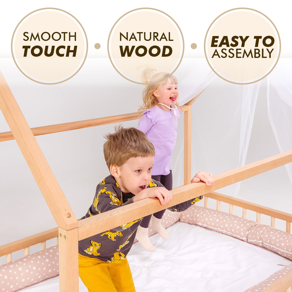 House Bed For Kids and Toddlers from 1 y.o. (US Twin-Size) - Goodevas