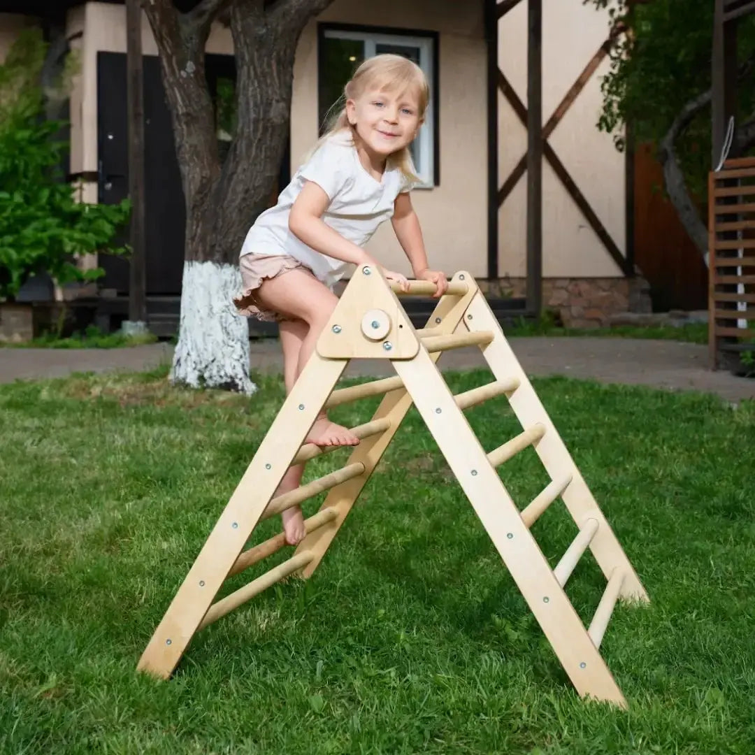 Indoor Montessori Triangle Climbing Ladder for Toddlers 1-7 y.o. - Goodevas