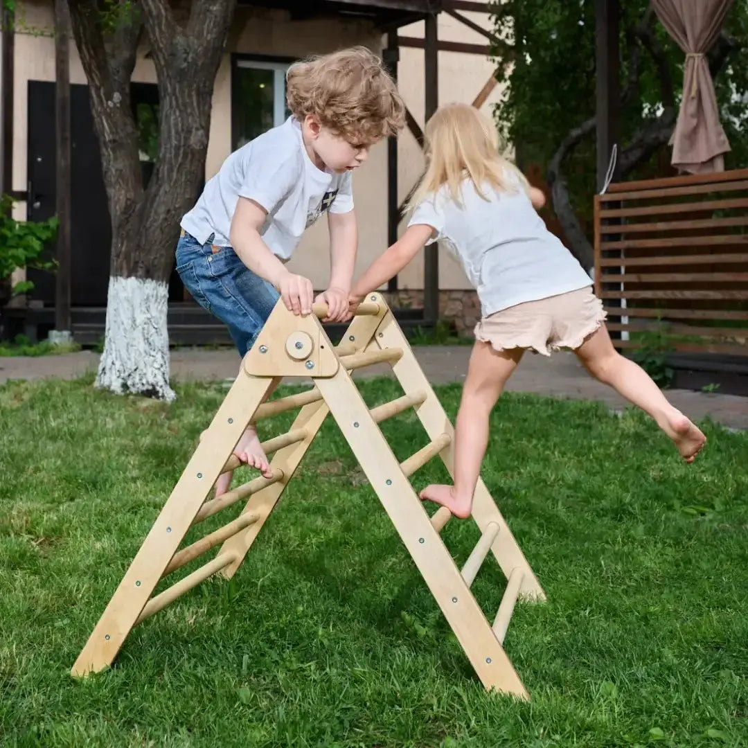 Indoor Montessori Triangle Climbing Ladder for Toddlers 1-7 y.o. - Goodevas