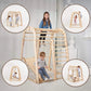 Indoor Wooden Playground for Children - 6in1 Playground + Swings Set + Slide Board - Goodevas