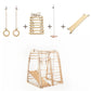 Indoor Wooden Playground for Children - 6in1 Playground + Swings Set + Slide Board - Goodevas