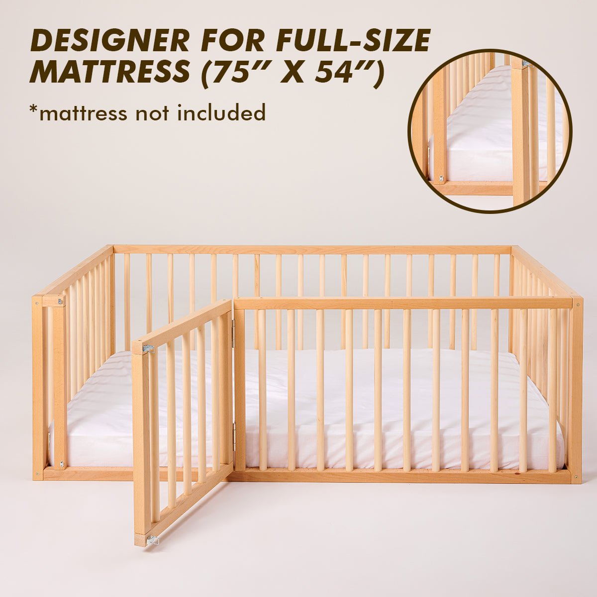 Montessori Bed For Kids and Toddlers from 6 month (US Full Size) - Goodevas