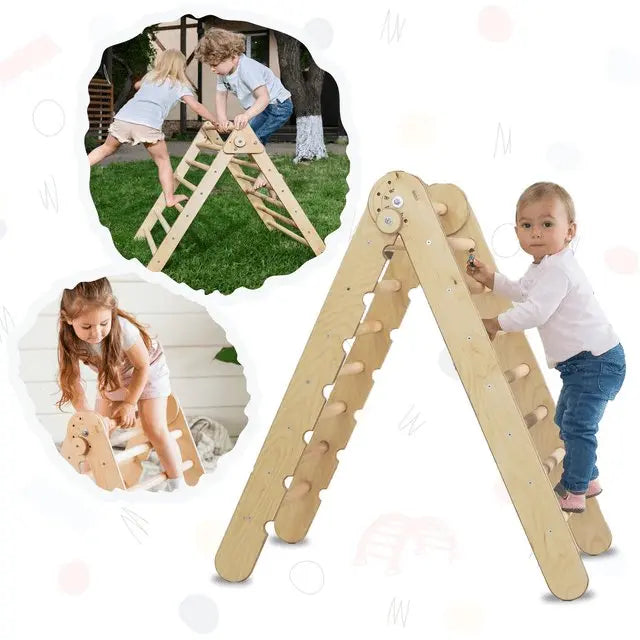 Montessori Triangle Ladder - Handmade Climber for Kids 1-7 y.o. - Goodevas