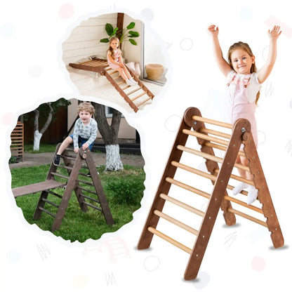 Montessori Triangle Ladder - Handmade Climber for Kids 1-7 y.o. - Goodevas