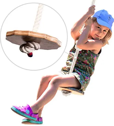 Wooden rope swing for kids - Goodevas